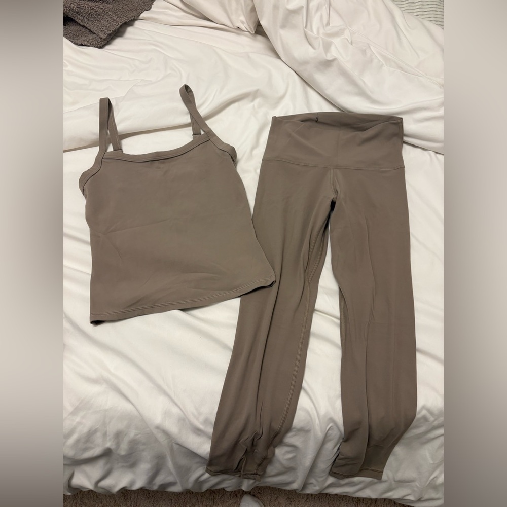 Aritzia Golden Activewear set